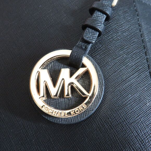 Michael Kors Black Saffiano Leather Large Tote Bag Purse - Picture 6 of 13